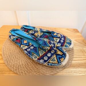 4/$25‎ • Bamboo Abstract Graphic Print Espadrille Slip Ons